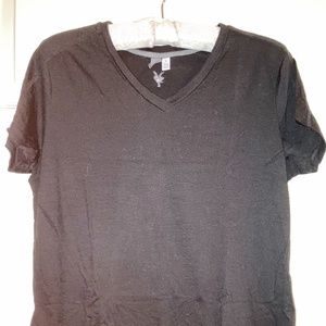 Ibex Women's Medium Merino V-neck T-shirt - Black